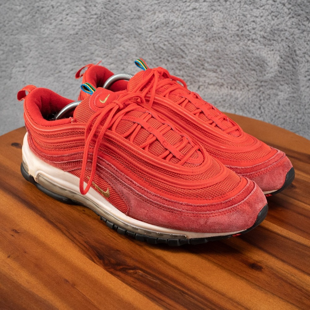 Nike Air Max 97 Sneakers Mens Size 11.5 Red Athletic CI3708-600